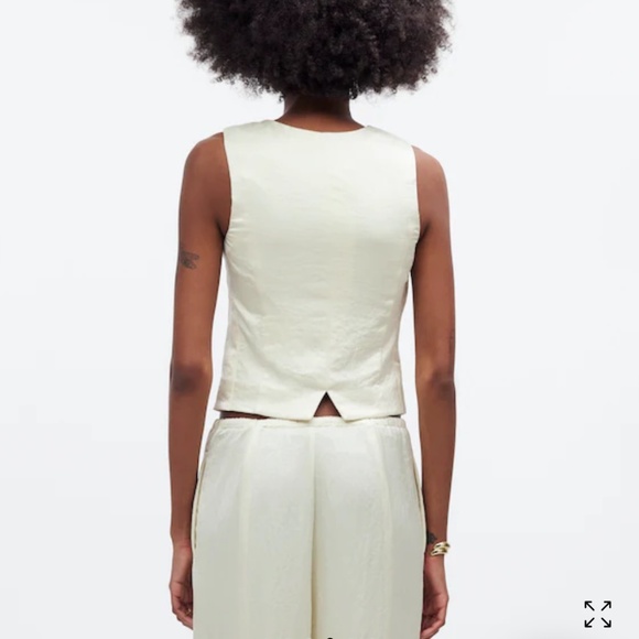 Madewell Button-Front Vest Top NWT - Picture 3 of 5